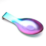 Stainless Steel Rainbow Color Spoon Rest for Kitchen Counter Cooking Utensil Rest Spoon Ladle Holder for Stove Top Rust Resistant Large Size Spatula Rest Dishwasher Safe 9.61 x 3.74 Inch(1PCS)