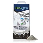 Biokat’s Diamond Care Classic sans parfum - Litière fine pour chats au charbon actif et à l’Aloe vera - 1 sac (1 à 10 l)