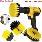 Triple Drill Brush Attachment Scrubbing C Yellow One Size
