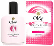 Olay Beauty Fluid Normal Dry Moistuirser Face Body Non-Greasy Classic Care 100ml