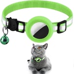 Airtag Skal Silikon Cat Collar med Breakaway Bell - Grön - TheMobileStore AirTag-Tillbehör
