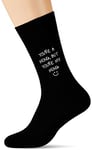 60 Second Makeover Limited You're a mong But You're My mong Men's Black Calf Socks Valentines Day Dad Husband Boyfriend