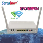 1 PCS-Routeur de fibre optique XPON ONU GE, bande de touristes d'occasion, ONT utilisé, EPON, GPON, WiFi, 2.4