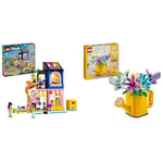 LEGO Friends Vintage Fashion Store, Buildable Toy Shop for 6 Plus Year Old Girls & Creator 3in1 Flowers in Watering Can Toy to Welly Boot to 2 Birds on a Perch, Animals Set for Girls, Boys & Kids