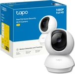 TP-LINK Tapo TC70 Pan/Tilt Full HD Home Security Wi-Fi Camera - White