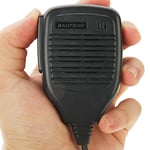 Qazwsxedc For you Paulclub Clip-on Speaker Microphone for Walkie Talkies, 3.5mm + 2.5mm Earphone + Mic Plug(Black) (Color : Black)