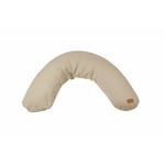 BÉABA - Big Flopsy™ - Coussin de grossesse et d'allaitement - Fleur de coton® - 180 cm - Lin