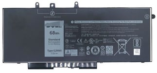 Battery. 68 WHR. 4 Cell. Lithium Ion