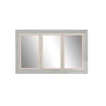 Home ESPRIT Miroir Mural Blanc Gris Bois 150 x 5 x 90 cm