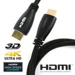 LIGHT-UP WHITE LED HDMI CABLE Short 1M Male Lead DVD Player TV Monitor Screen