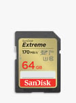 SanDisk Extreme UHS-1, Class 10, SDXC Card, up to 170MB/s Read Speed, 64GB