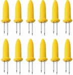 12 Fackelmann Corn On The Cob Holders Forks BBQ Grill Cooking Skewers Tools New