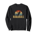 Handball Player Vintage Retro 70s Design Handball Sweatshirt