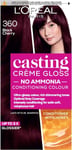 L'Oreal Paris Casting Creme Gloss semi-permanent hair dye, blends away grey hai