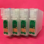 4 Refillable Empty AR C Refill Ink Cartridges For Epson Workforce WF 7515 WF7515