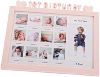 1St Birthday Gift Picture Frame Baby First Birthday Photo Frame Baby Girls Boys 