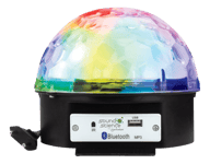 Manhattan Disco Light Ball Bluetooth-Høytaler, 3W - Svart