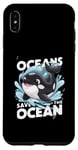 Coque pour iPhone XS Max Protégez nos océans Journée mondiale des océans, Orca Save Earth Sea