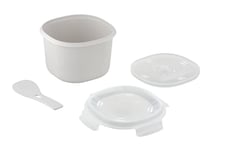 CARE+PROTECT Cuiseur à Riz au Micro-Ondes - Idéal pour Cuire à la Vapeur - Servir et Conserver les Céréales - le Couscous - les Légumes et les Légumineuses - Sans BPA, 2,7 L, 20,5 x 20,5 x 14,5 cm