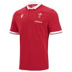 Macron welsh rugby 2021/22 short sleeve home cotton replica shirt