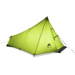 740g Oudoor Ultralight Camping Tent 3 Season 1 Single Person Professional 15D Nylon Silicon Coating Rodless Tent fishing tent tents blackout tent camping (Color : Green)