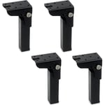 4PCS Fällbara bordsben 300mm höjd Järnlås gångjärn 90 graders vikbara skrivbordsben