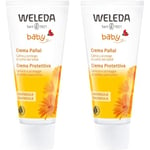 WELEDA - Crème pour le Change au Calendula - Recommandée par les Pédiatres - Apaise les Irritations - Tube 75 ml (Lot de 2)