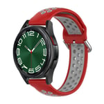 EBN Sport klokkereim Samsung Galaxy Watch 6 Classic (43mm) - Rød/grå