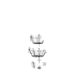 Åhléns Home Hängkorg 28x80 cm Svart