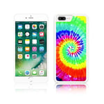 Jackster TIE DYE SPIRAL Phone Case Silicone TPU for all Apple iPHONES (iPhone 5/5S/SE, WHITE)