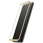 Samsung S9 Skärmskydd Heltäckande Härdat Glas Guld