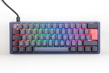Ducky One3 Cosmic Blue Grey Mini with Ergo Clear Cherry MX Switch Keyboard - UK Layout