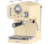 SWAN Retro Pump Espresso SK22110CN Coffee Machine - Cream, Cream