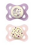 Mam Original Night 0-6M Silic Pink 2P Baby & Maternity Pacifiers & Accessories Pacifiers Multi/patterned MAM