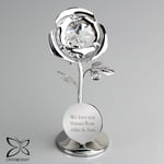 Personalised Rose Crystocraft Valentines Gift Ideas For Her Love Gift Ornament