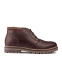 Barbour Mens Boulder Boots - Brown Leather - Size UK 8
