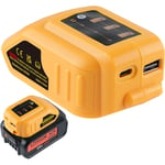 Pdstation - pour Dewalt DCB094K Chargeur Portable pour Dewalt 18V xr Batterie DCB184 DCB200 DCB182 DCB180 DCB181 DCB182 DCB201