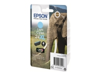 Epson 24XL - 9.8 ml - XL - ljus cyan - original - blister med RF-larm - bläckpatron - för Expression Photo XP-55, 750, 760, 850, 860, 950, 960, 970 Expression Premium XP-750, 850