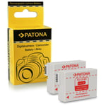 PATONA 2X Batterie LP-E8 Compatible avec Canon EOS 550D, 600D, 650D, 700D, Rebel T2i, T3i, T4i, T5i
