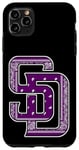 Coque pour iPhone 11 Pro Max Bandana violet SD San Diego