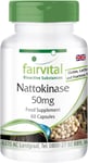Fairvital | Nattokinase 50Mg - Vegan - HIGH Dosage - 60 Capsules - 2 Capsules Da