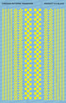 Waterslide Decal: Checker Patterns (Yellow)