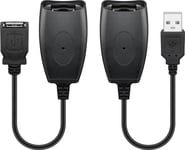 USB 2.0 Hi-Speed skjøtekabel, svart