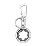 Montblanc Key Fob Steel with Grey Spinning Rotating Emblem 128747 Key ring