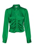 Shirt Tops Shirts Long-sleeved Green Barbara Kristoffersen By Rosemunde