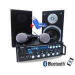 Ensemble karaoké - KARAOKE-STAR4 - Amplificateur 2x75W - 2 micros - Bluetooth - USB 32Go