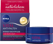 NIVEA Vital Intensive Night Cream (50 Ml), Rich Moisturiser with Calcium, Pearl