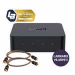 WiiM PRO Plus nätverksstreamer med Proson RCA-ljudkabel på köpet