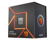 AMD Ryzen 9 7900X Retail, Noir, (AM5/12 Core/4.7GHz/76MB/170W/Radeon) - 100-0000
