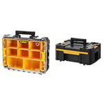 DeWalt DWST1-70705 T-Stak III Tool Storage Box with Drawer, Yellow/Black, 17.6 cm*44.0 cm*31.4 cm & TSTAK™ Watersealed Organiser
